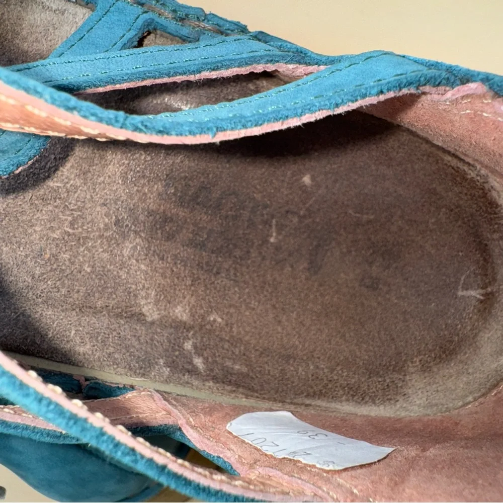 NAOT Yarrow Nubuck Teak Ghillie,‎ Women’s Size 39, EUC